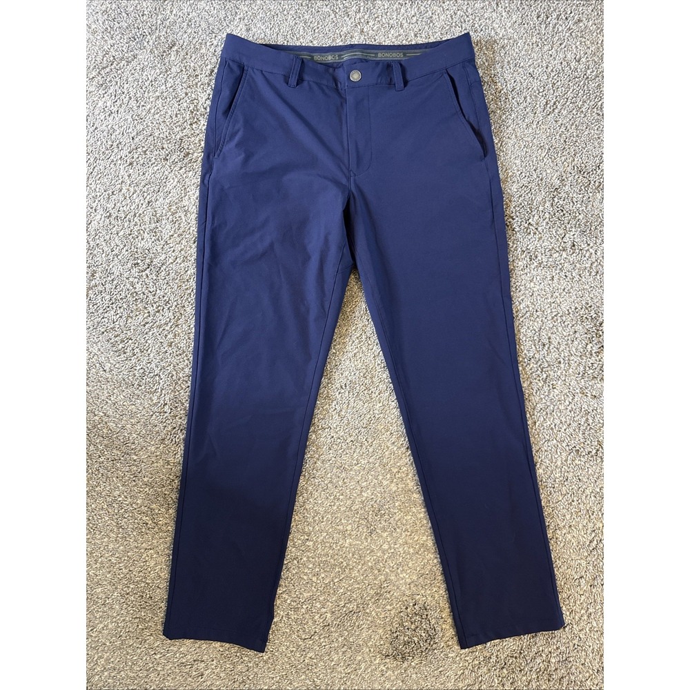 Bonobos Men's Golf Pants Slim Fit Lightweight Blue Size 32x30